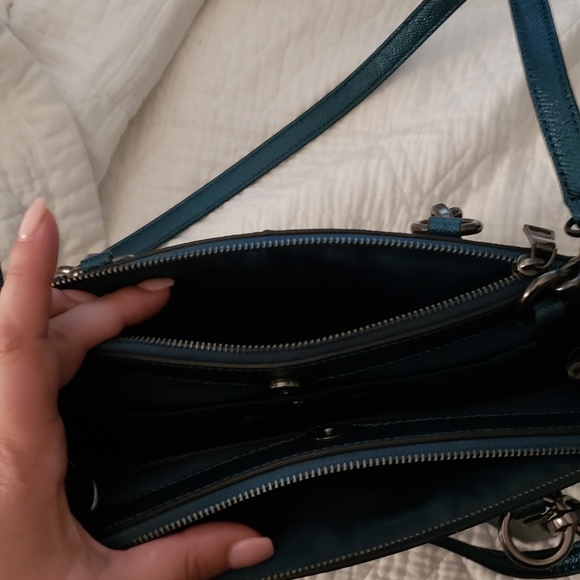Coach Bags Coach Metallic Blue Purse Poshmark